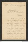 Nachlass Franz Steindachner, Brief von Giovanni Cecchini an Franz Steindachner (14.05.1895), Inv.Nr. 80.01, Seite 1